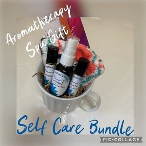 Aromatherapy Spa self care bundle gift set handcrafted organic oversized mug